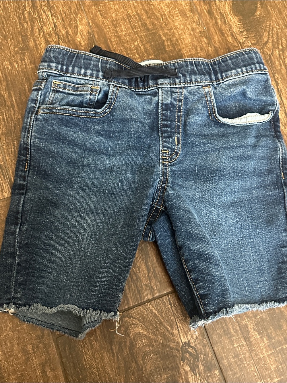 Old Navy Kids Distressed Blue Denim Shorts bundle of 2 - Picture 5 of 6
